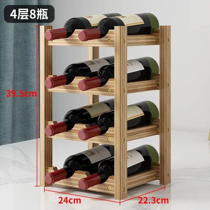 Solid Wood Wine Rack