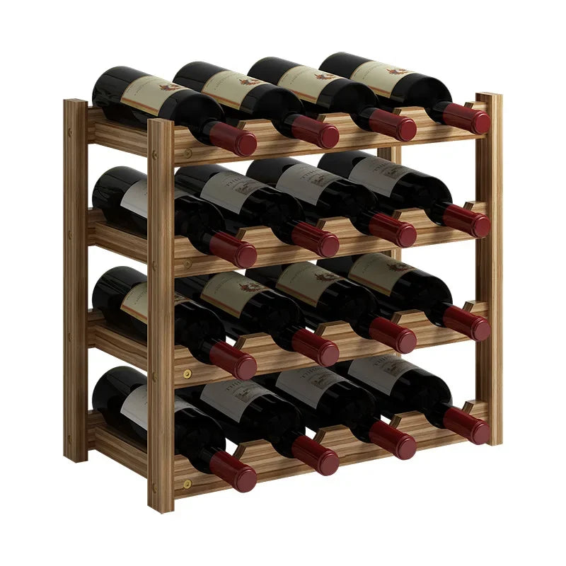 Solid Wood Wine Rack