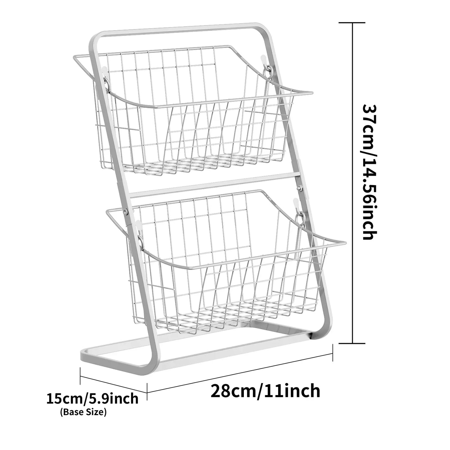 Fruit basket,,vegetable basket,Kitchen countertop storage basket,Wire removable storage rack,Spices and snack racks