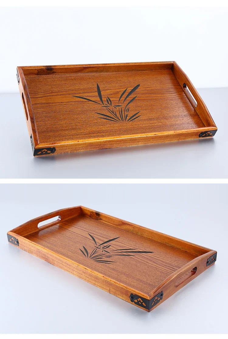 Japanese Wooden Serving Tray