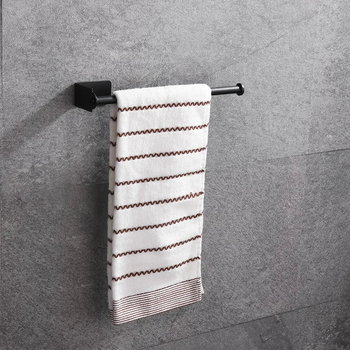 Stainless Steel Self-Adhesive Towel & Toilet Roll Holder – No Drills