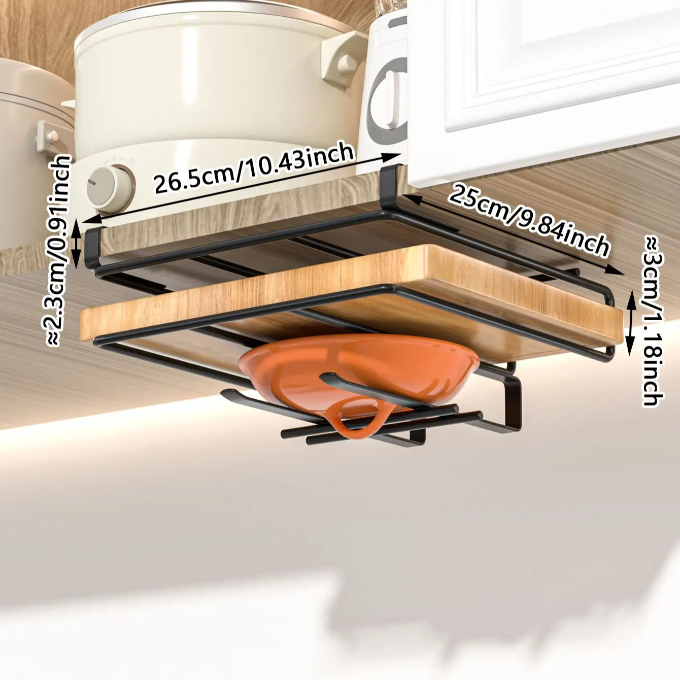 Under-Cabinet Hanging Rack