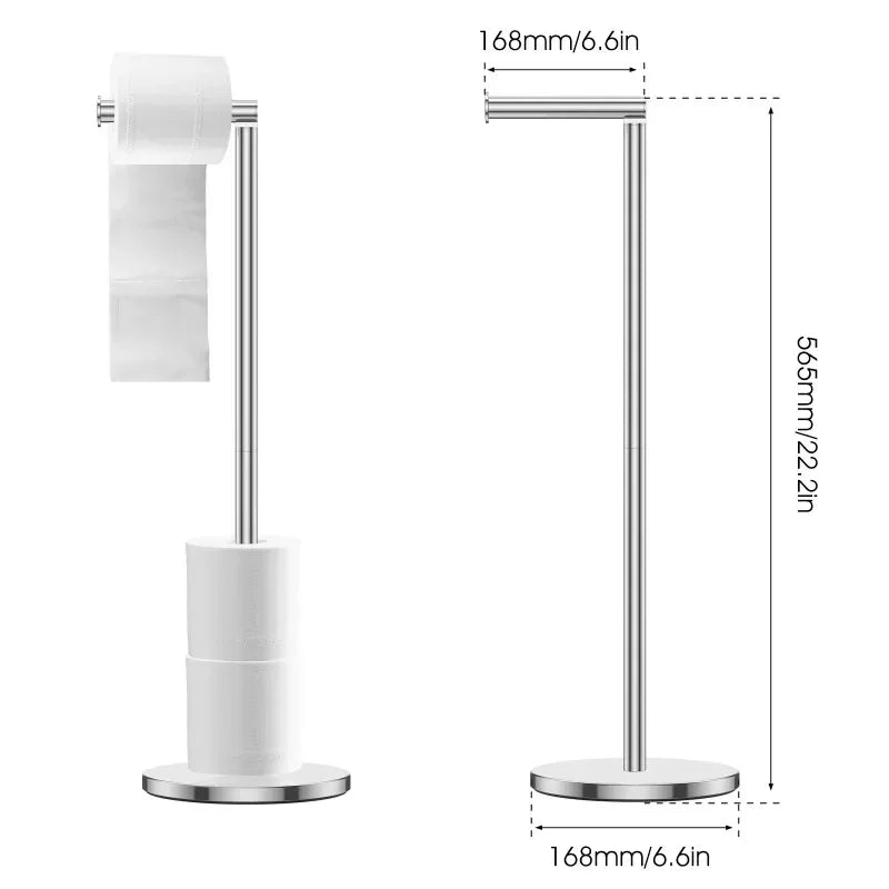 Stainless Steel Floor Paper Holder