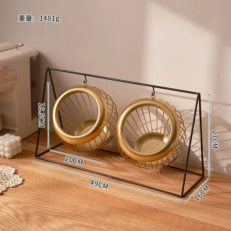 Wrought Iron Hanging Fruit Basket