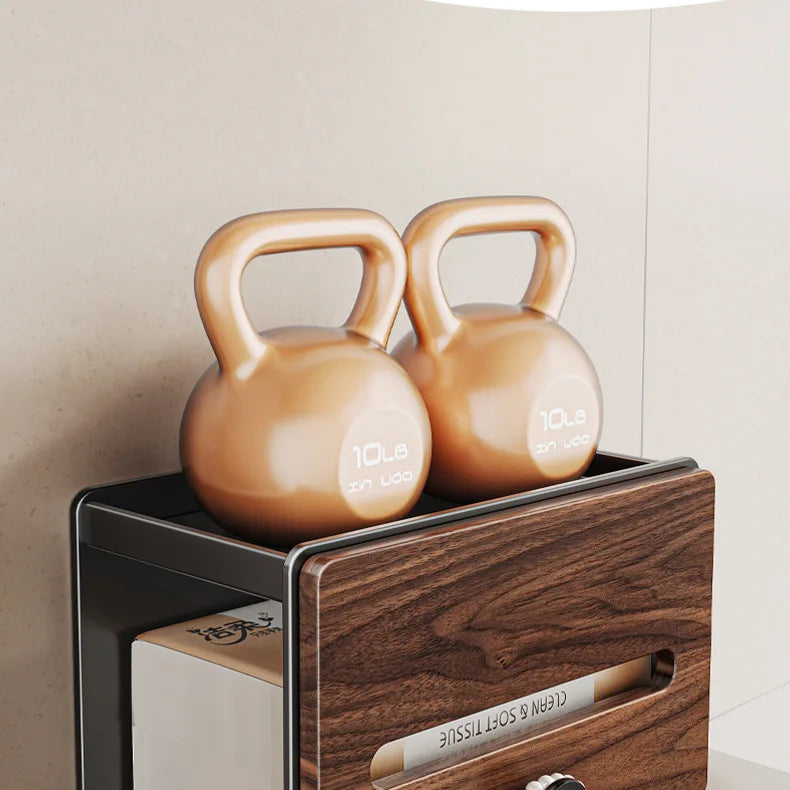 Walnut Bathroom Storage Box