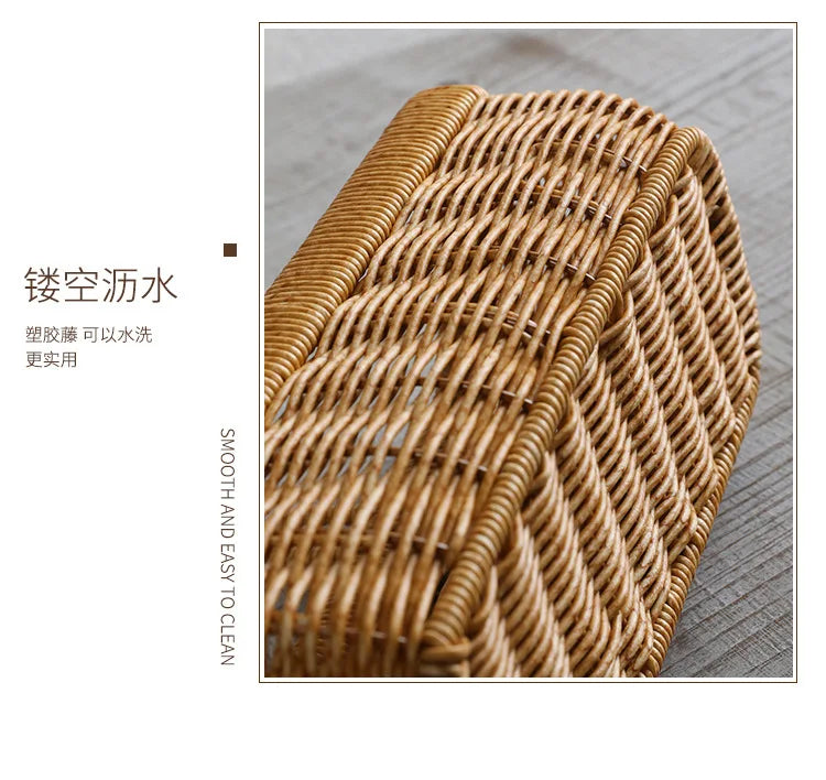 Wall Hanging Storage Basket Container Decorative Basket Hand Woven Kitchen Storage Basket for Garden Flower Pot Living Room