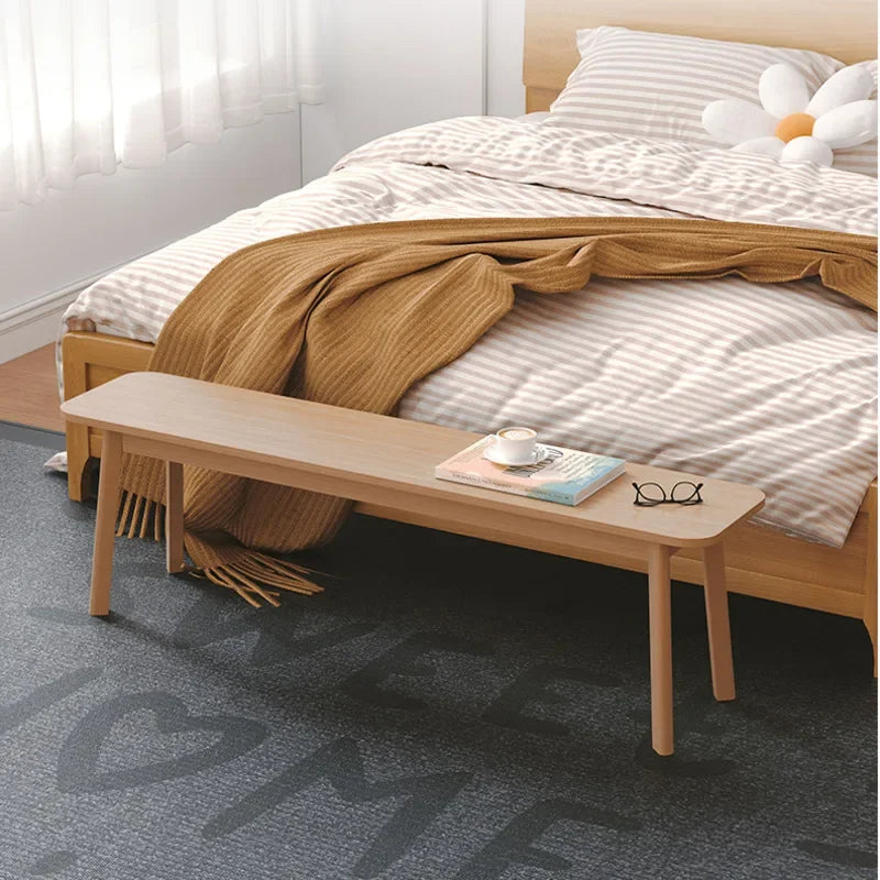 Walnut Bed Tail Stool Household Double Dining bench Can Sit Type Change Shoe Stool Fitting Room Rest Stool Chinese Style