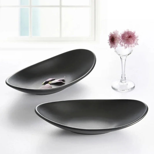 Oval Black Ring Dish