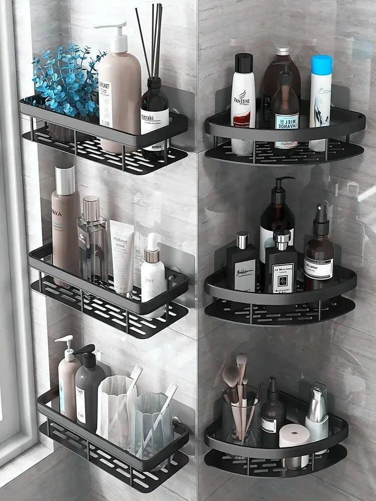 Easy-Mount Bathroom Shelf