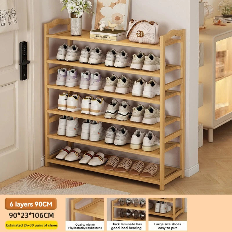 Multi-Layer Solid Wood Shoe Rack