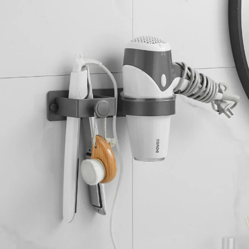Wall-Mounted Hair Dryer Holder