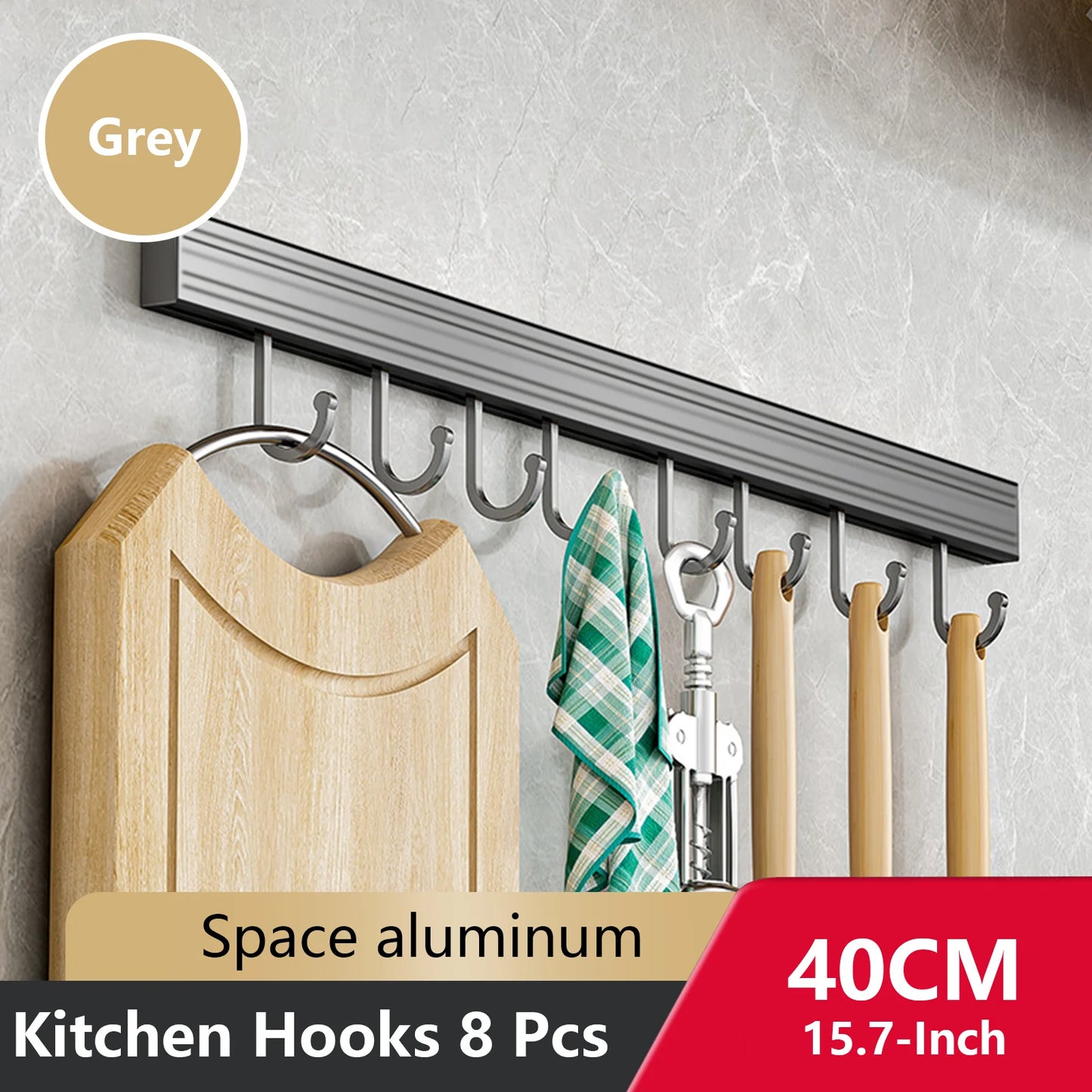 Wall Mounted Kitchen Hook Rack