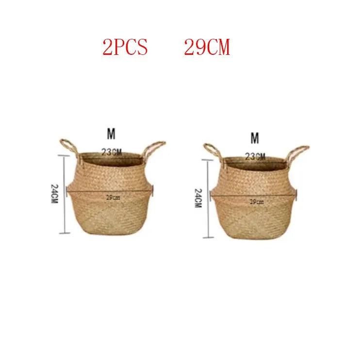 Seaweed Wicker Basket