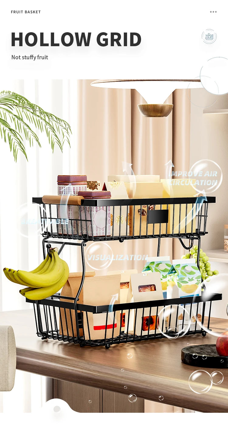 Metal Fruit & Veggie Basket