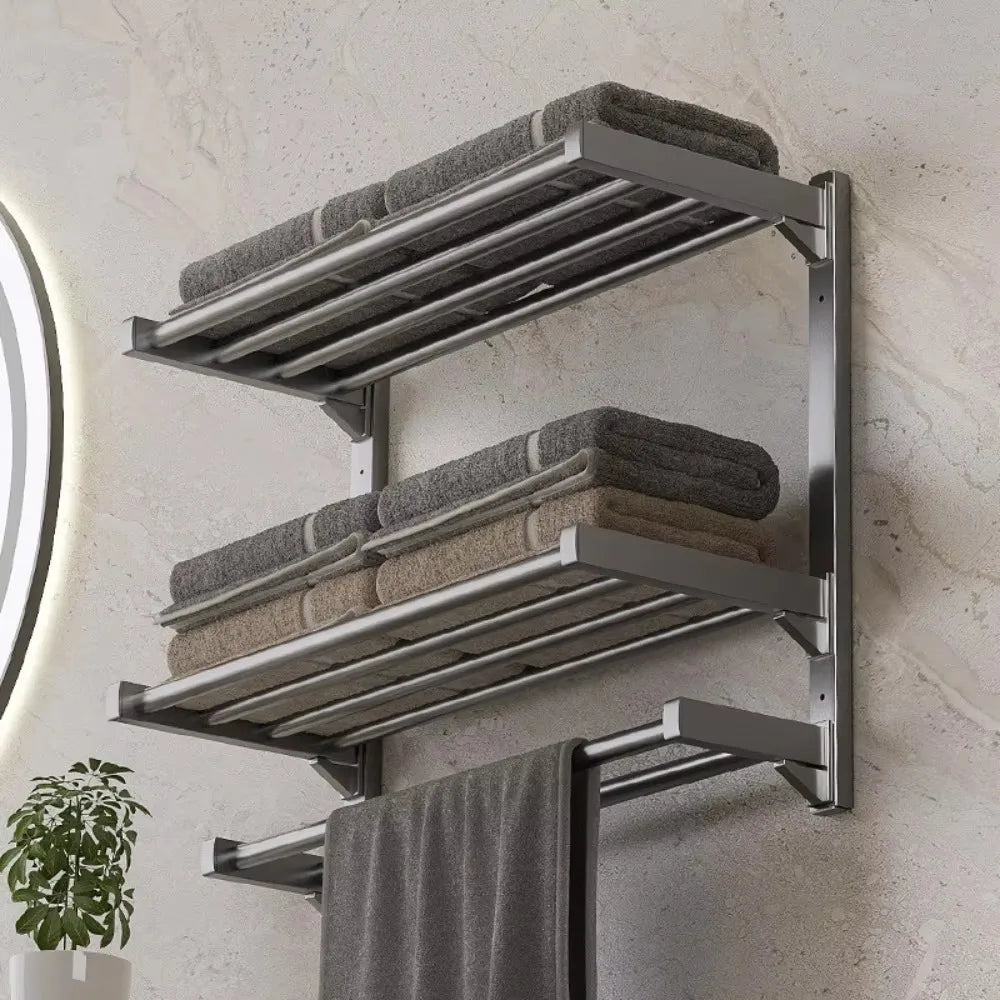 Wall-Mounted Towel Rack