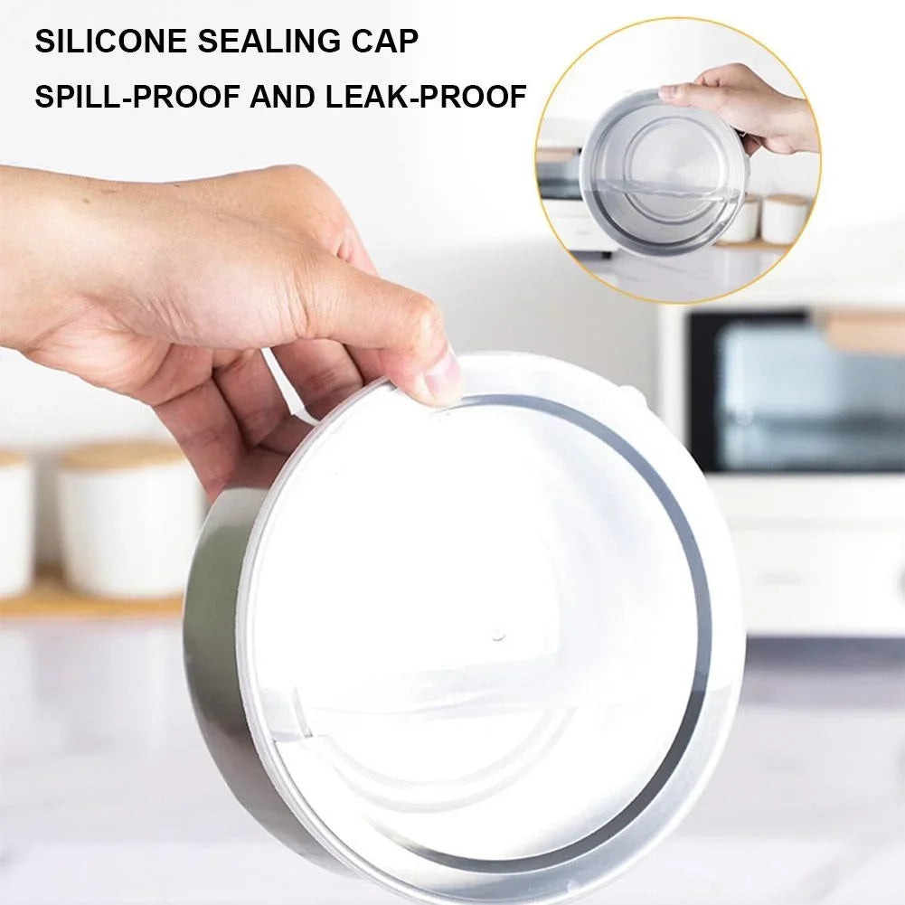 5-Piece Stainless Steel Mixing Bowl Set with Lids