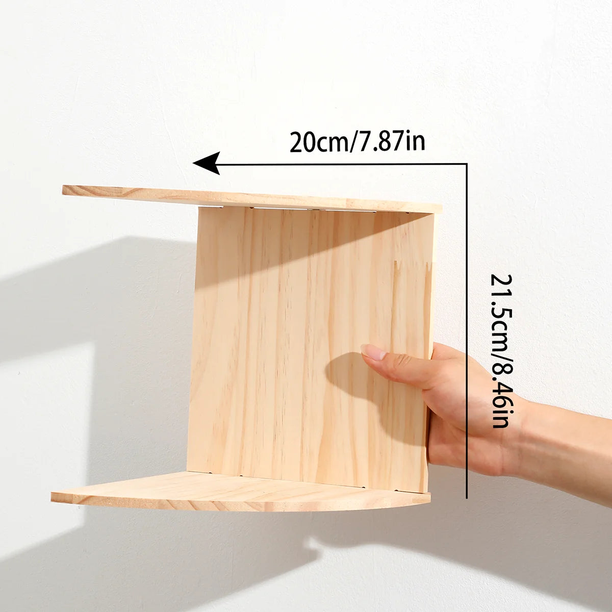 Wooden Burlywood Storage Shelf