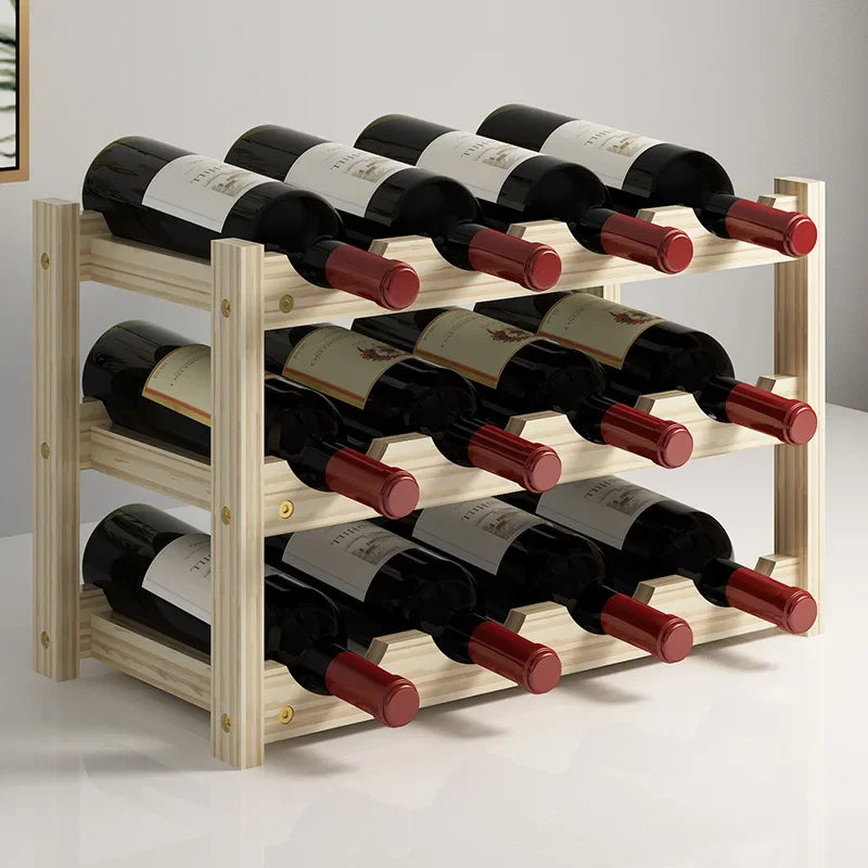 Solid Wood Wine Rack
