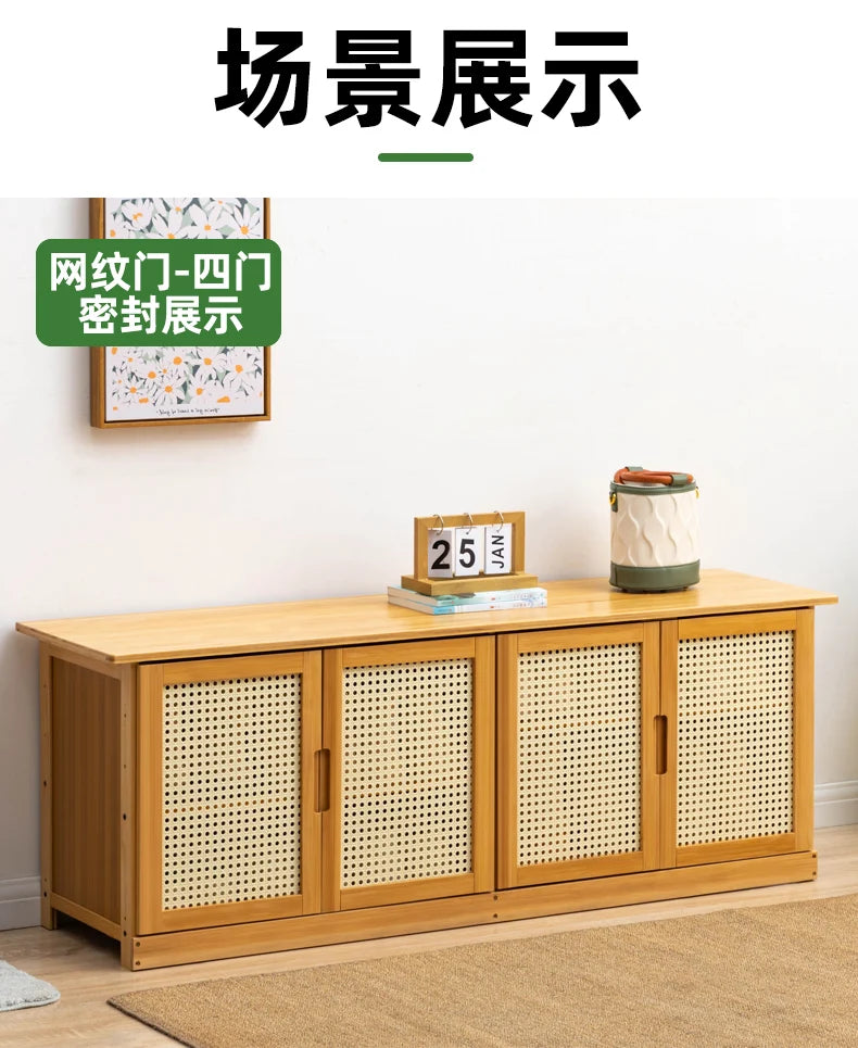 Home Entryway Shoe Bench Sit and Store Shoe Cabinet Breathable Dust-Proof Shoe Organizer Long Bench Shoe Rack for Doorway