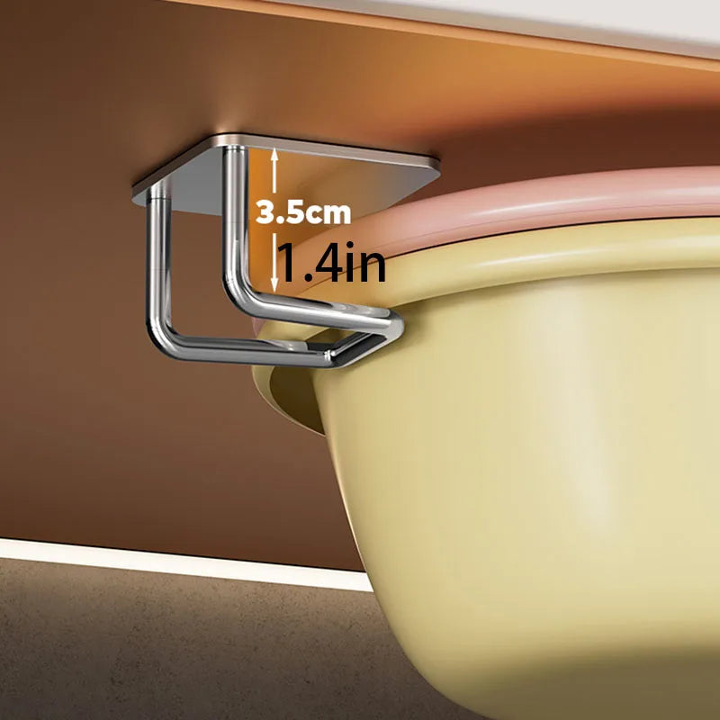 Wall-Mounted Kitchen Storage Rack