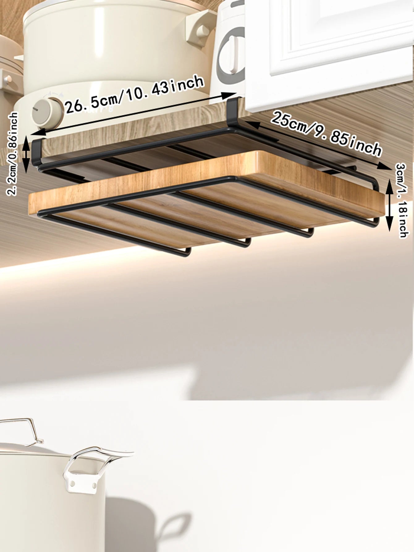 Under-Cabinet Hanging Rack