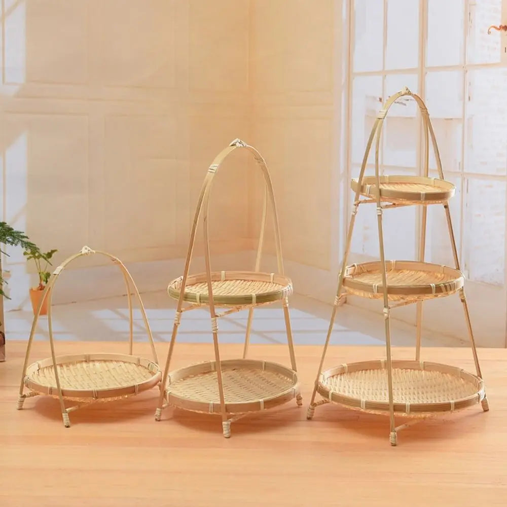 Multi-Layer Bamboo Woven Basket
