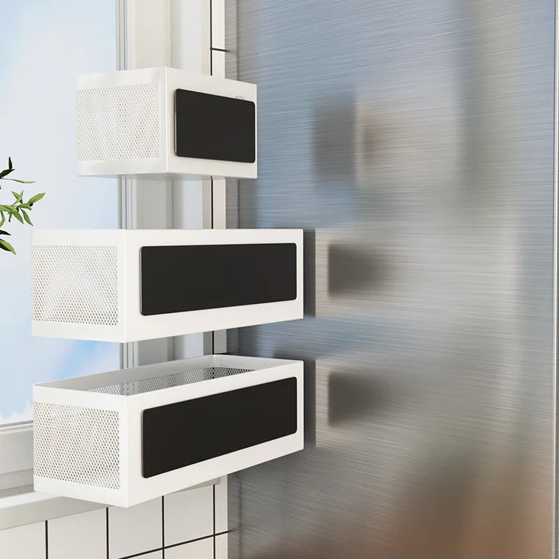 Space-Saving Magnetic Kitchen Rack
