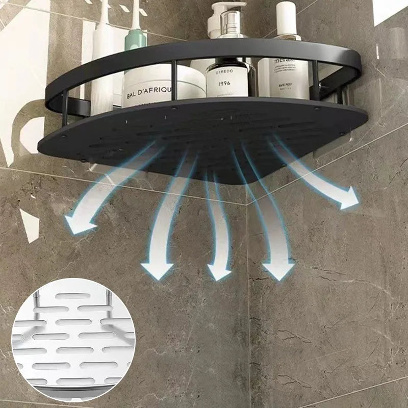 Modern  Bathroom Storage Rack - No-Drill