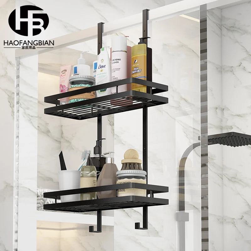 Minimalist No-Drill Bathroom Shelf