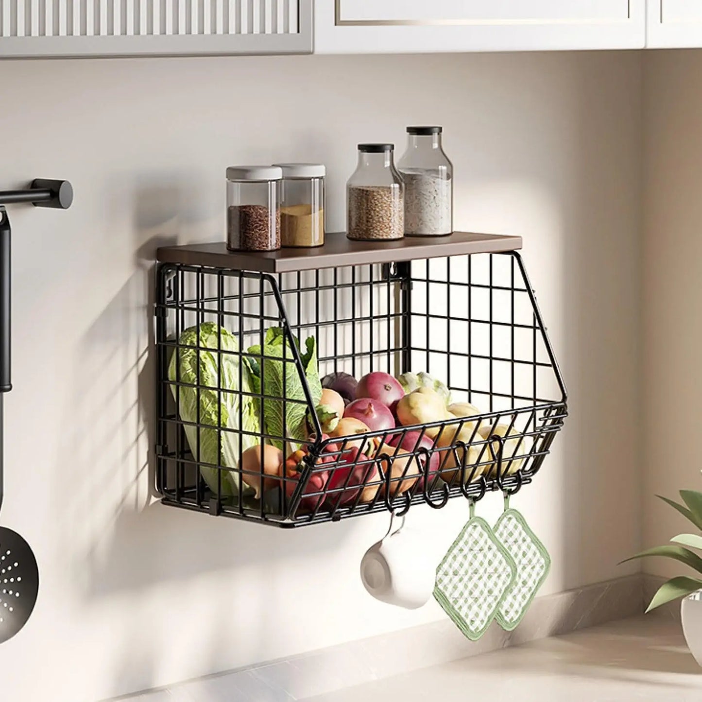 Stackable Wire Fruit & Veggie Baskets