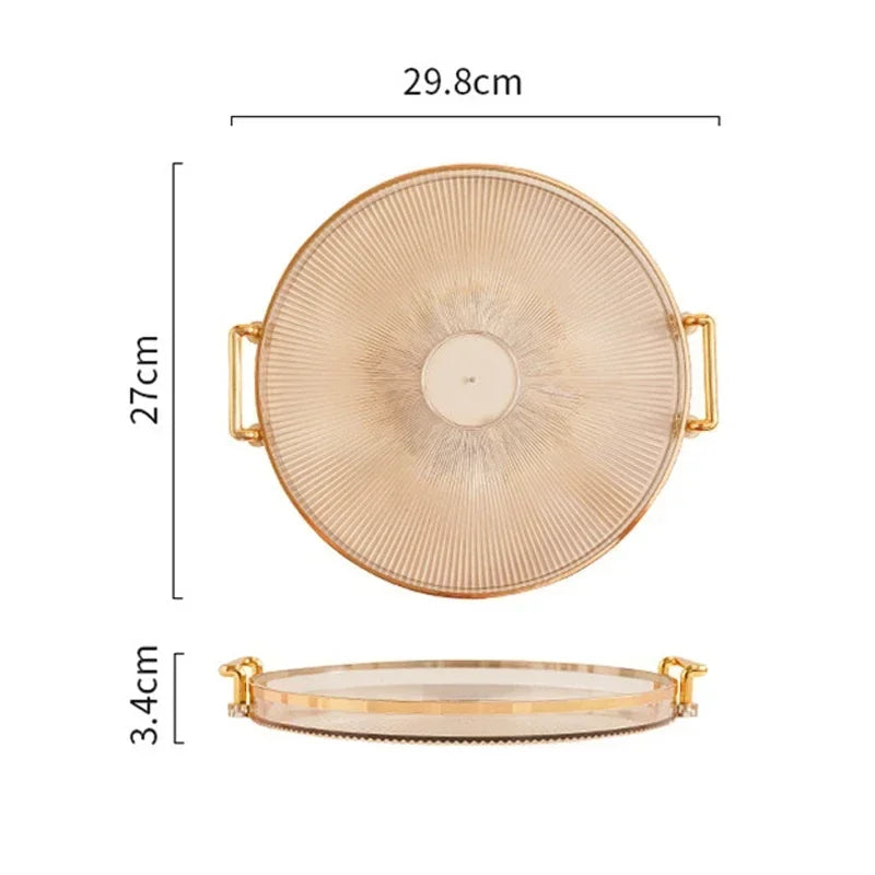 Round Acrylic Serving Tray