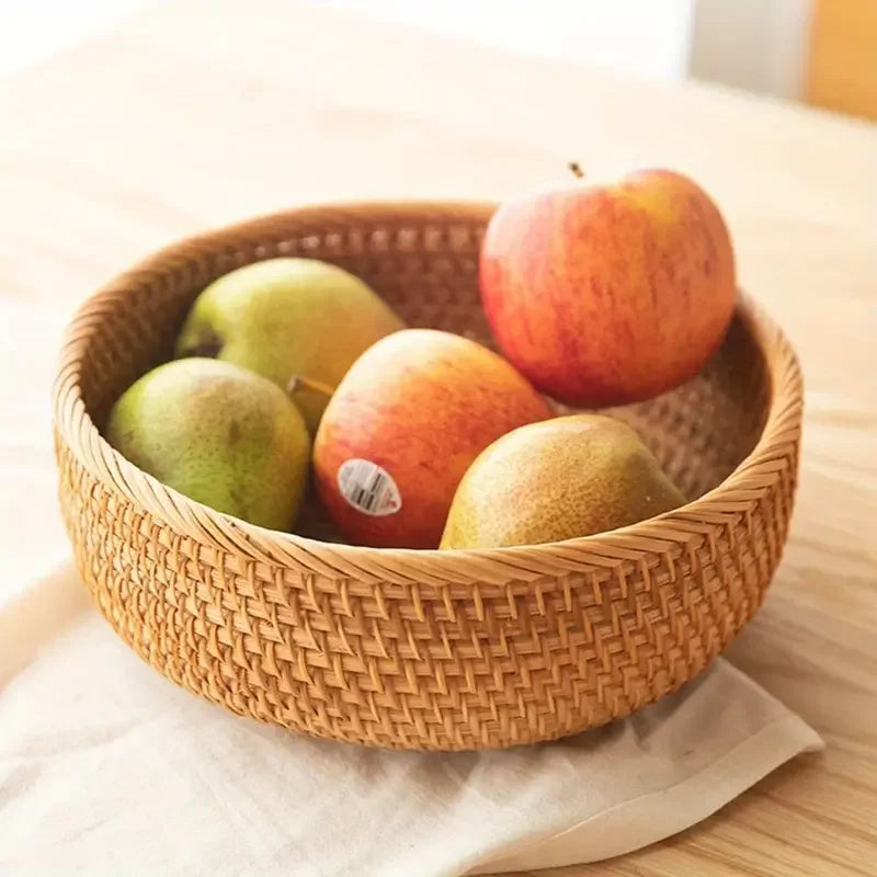 Hand-woven Decorative Wicker Storage bowl