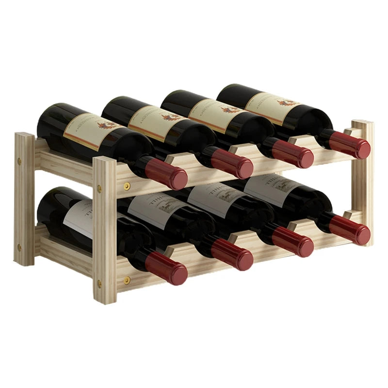 Standing Wooden Wine Rack Organizerr