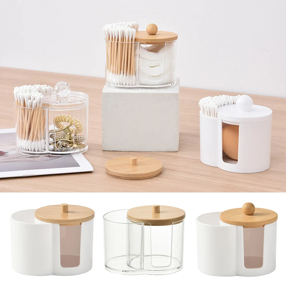 Bathroom Cotton Swab & Pad Jar