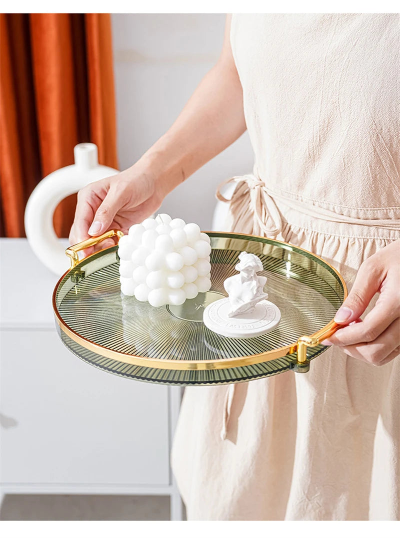 Round Acrylic Serving Tray