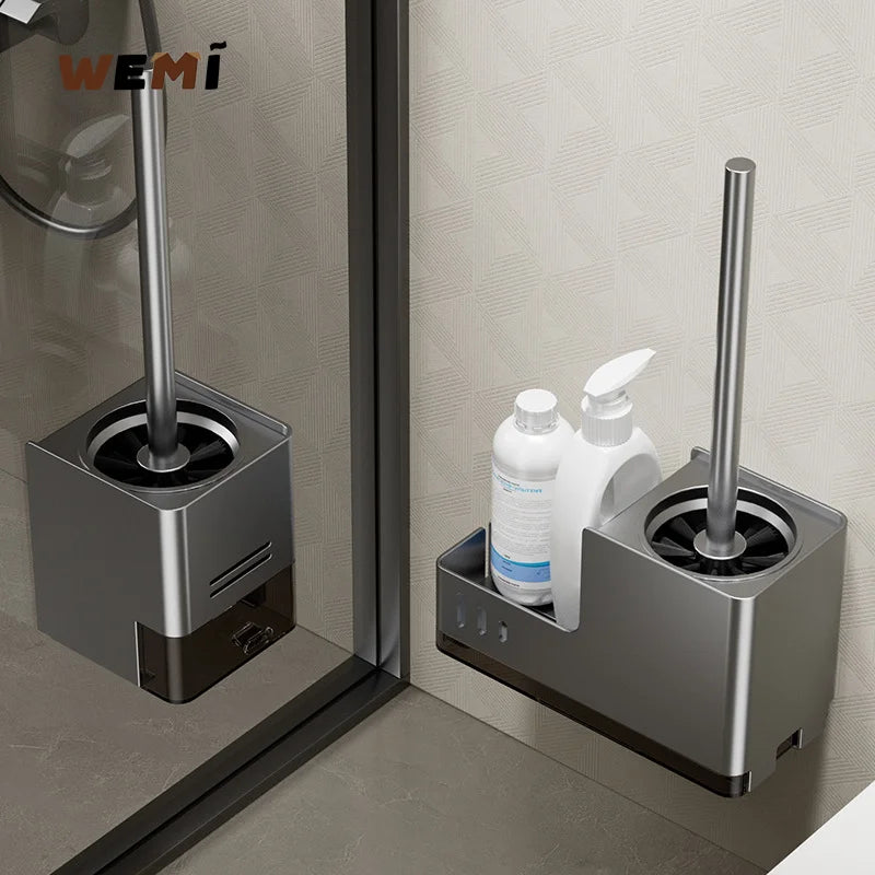 Modern Aluminium Toilet Brush Holder