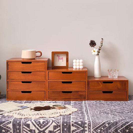 Wooden Multi-Layer Storage Drawer