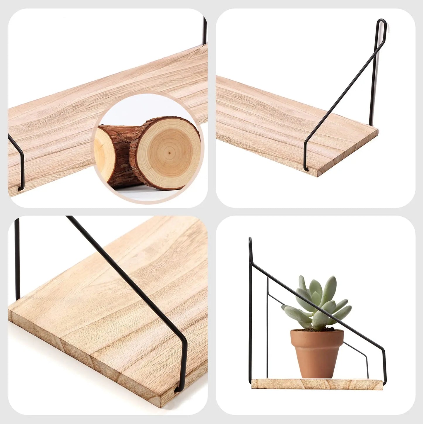 Handmade Wooden Floating Shelf