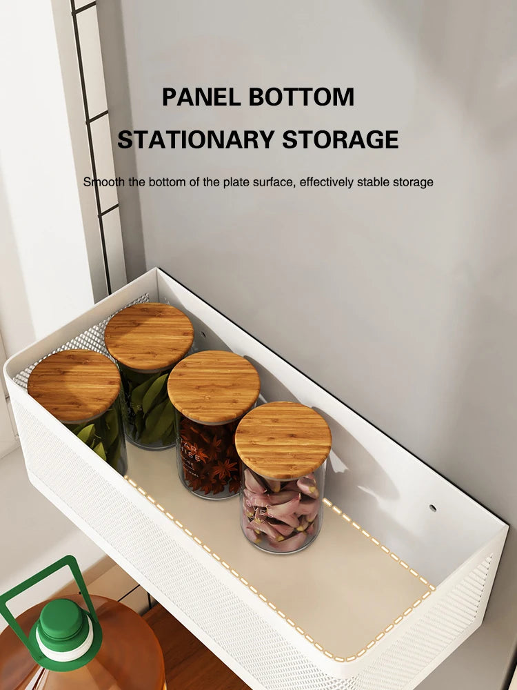 Space-Saving Magnetic Kitchen Rack