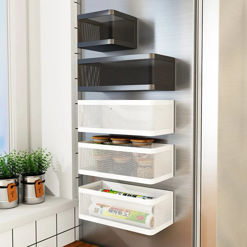 Space-Saving Magnetic Kitchen Rack