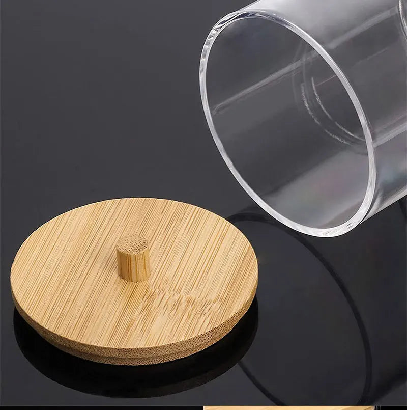 Clear Bathroom Storage Jar