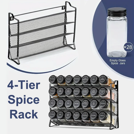 4-Tier Metal Spice Rack