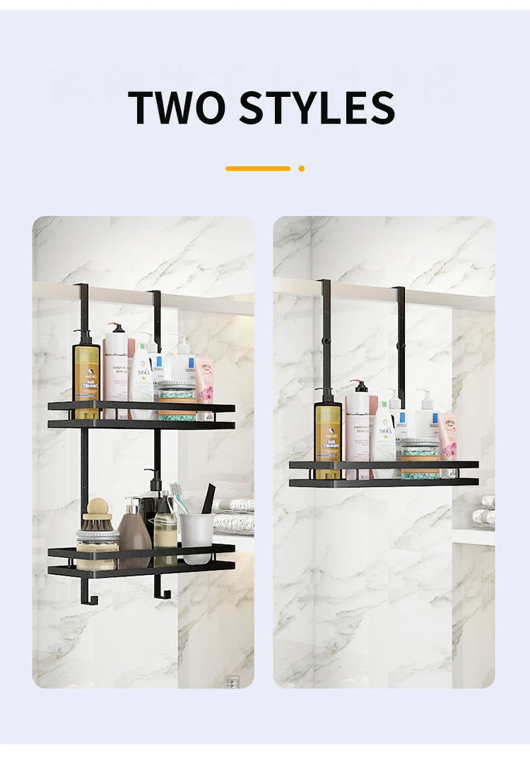 Minimalist No-Drill Bathroom Shelf