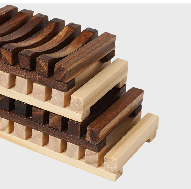 Natural Bamboo Soap Draining Holder