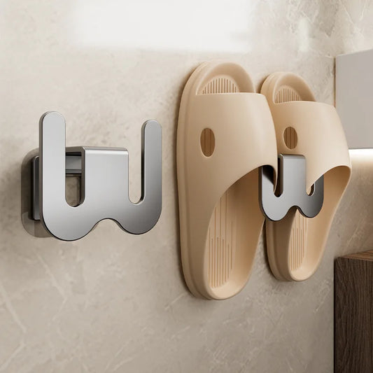 Space-Saving Wall-Mounted Slipper Rack