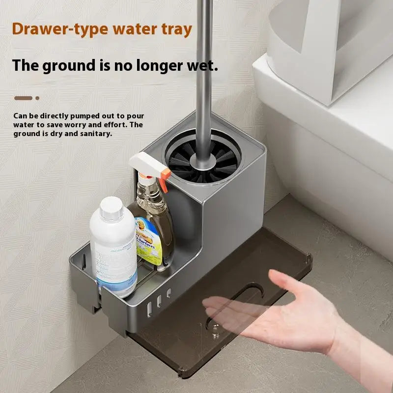 Modern Aluminium Toilet Brush Holder