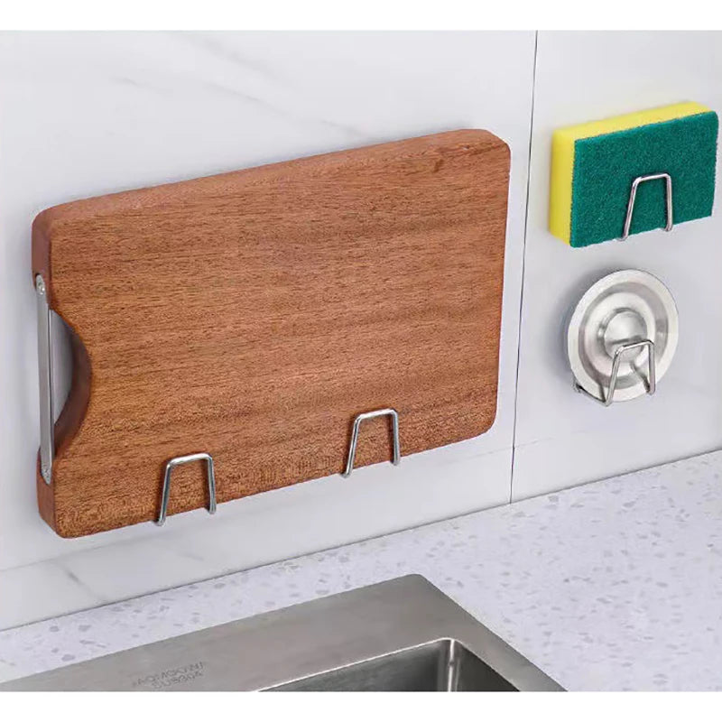 Minimalist Stainless Steel Sink Sponge Rack