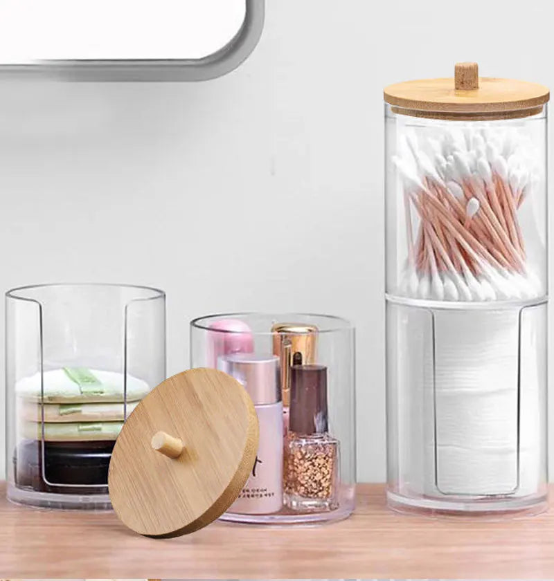 Clear Bathroom Storage Jar