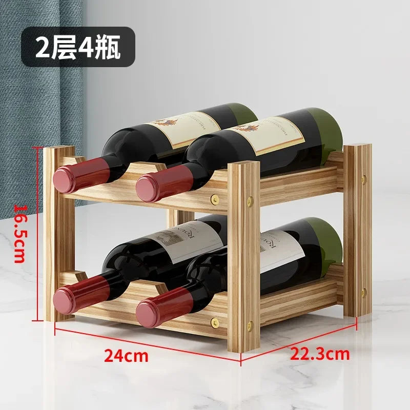 Solid Wood Wine Rack