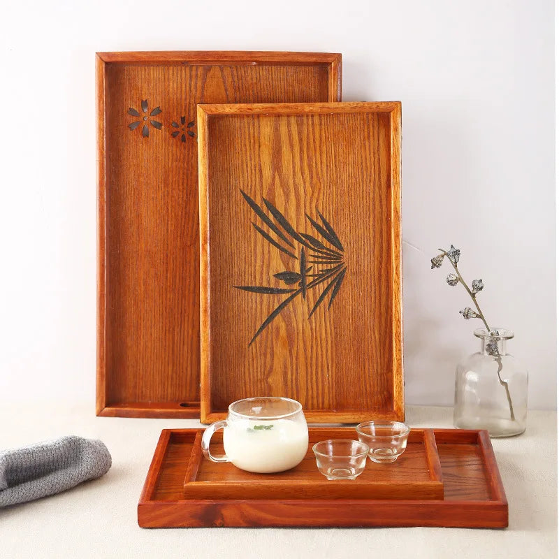 Japanese Wooden Serving Tray